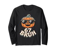 67 Meme Halloween Bruh Pumpkin 6 7 Sei Sette Divertenti Bambini Ragazzi Maglia a Manica