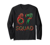 67 Meme Holiday Cheer di Squad Six Seven Christmas 67 Maglia a Manica