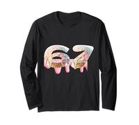 67 Meme Ice Cream Drip Six Seven Gen Alpha Slang Vibes Maglia a Manica