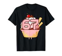 67 Meme Ice Cream Drip Six Seven Gen Alpha Slang Vibes Maglietta