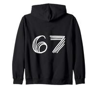 67 Meme Mexican Inspired Minimal Line Graphic Design Semplice Felpa con Cappuccio