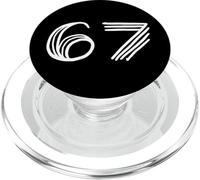 67 Meme Mexican Inspired Minimal Line Graphic Design Semplice PopSockets PopGrip per MagSafe