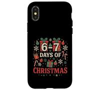 67 Meme Natale Natale divertente - Six Seven Gen Alpha Z Custodia per iPhone X/XS