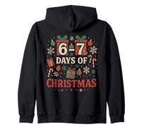 67 Meme Natale Natale Divertente - Six Seven Gen Alpha Z Felpa con Cappuccio