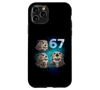 67 Meme Owl che ulula alla luna sei sette Custodia per iPhone 11 Pro