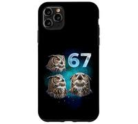 67 Meme Owl che ulula alla luna sei sette Custodia per iPhone 11 Pro Max