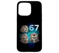 67 Meme Owl che ulula alla luna sei sette Custodia per iPhone 15 Pro Max