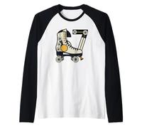 67 Meme Six Roller Skates T-Shirt Roller Felpe Maglia con Maniche Raglan