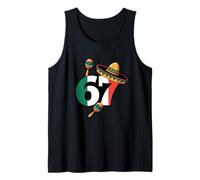 67 Meme Six Seven Gen Alpha Slang Messico Sombrero Messicano Canotta