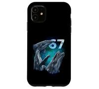 67 Meme Whale Ulula alla Luna Sei Sette Custodia per iPhone 11