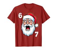 67 Merry Six Seven Cool Christmas 6 7 Xmas Santa Claus Meme Maglietta