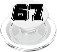 67 Number Sports Fan Football Baseball Soccer Team PopSockets PopGrip per MagSafe