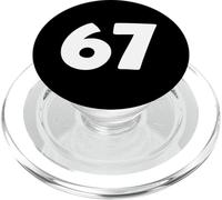 67 Numero Sei Sette 6 7 Corrispondenza meme divertente gergo alfa di generazione PopSockets PopGrip per MagSafe