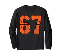67 Numero Sei Sette Divertente Meme Gen Alpha Slang Basket Maglia a Manica