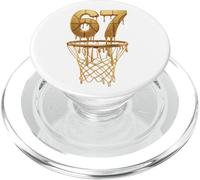 67 Pallacanestro Gold Drip 6 7 Six Seven Meme Gen Alpha Slang PopSockets PopGrip per MagSafe