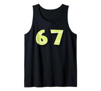 67 Pallina da Tennis Stile Sport Numero Graphic Design Canotta