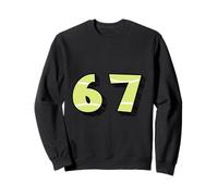 67 Pallina da Tennis Stile Sport Numero Graphic Design Felpa