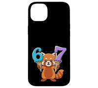 67 Panda Rosso Sei Sette Gelato Gocciola divertente Custodia per iPhone 14 Plus