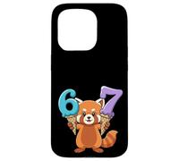67 Panda Rosso Sei Sette Gelato Gocciola divertente Custodia per iPhone 15 Pro