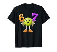 67 Pickleball Palla Sei Sette Gelato Goccia Divertente Maglietta