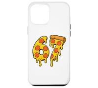 67 Pizza Meme Funny Six Seven Gen Alpha Slang Men Women Kids Custodia per iPhone 12 Pro Max