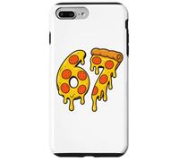 67 Pizza Meme Funny Six Seven Gen Alpha Slang Men Women Kids Custodia per iPhone 7 Plus/8 Plus