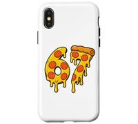 67 Pizza Meme Funny Six Seven Gen Alpha Slang Men Women Kids Custodia per iPhone X/XS