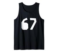 67 Punk Bold Numero Meme Minimal Block Style Canotta