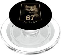 67 Scienziato Gatto - Divertente Italiano Brainrot Meme PopSockets PopGrip per MagSafe