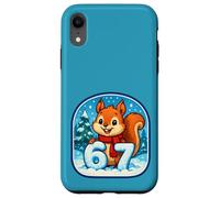 67 scoiattolo Sei Sette divertente tendenza invernale Custodia per iPhone XR