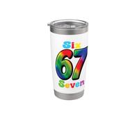 67 Sei Sette 6-7 Dolce Brainrot Italiano Meme Per Bambini Bicchiere termico in acciaio inox doppia parete