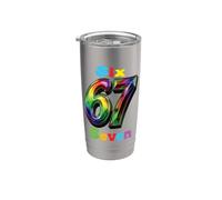 67 Sei Sette 6-7 Dolce Brainrot Italiano Meme Per Bambini Bicchiere termico in acciaio inox doppia parete