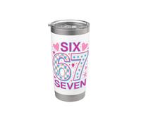 67 Sei Sette 6-7 Dolce Brainrot Italiano Meme Per Bambini Bicchiere termico in acciaio inox doppia parete