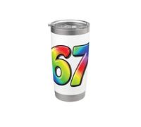 67 Sei Sette 6-7 Dolce Brainrot Italiano Meme Per Bambini Bicchiere termico in acciaio inox doppia parete