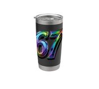 67 Sei Sette 6-7 Dolce Brainrot Italiano Meme Per Bambini Bicchiere termico in acciaio inox doppia parete