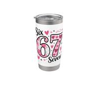 67 Sei Sette 6-7 Dolce Brainrot Italiano Meme Per Bambini Bicchiere termico in acciaio inox doppia parete