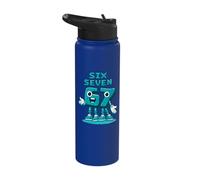 67 Sei Sette 6-7 Dolce Brainrot Italiano Meme Per Bambini Stainless Steel Insulated Water Bottle