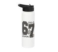 67 Sei Sette 6-7 Dolce Brainrot Italiano Meme Per Bambini Stainless Steel Insulated Water Bottle
