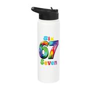 67 Sei Sette 6-7 Dolce Brainrot Italiano Meme Per Bambini Stainless Steel Insulated Water Bottle