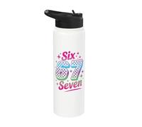 67 Sei Sette 6-7 Dolce Brainrot Italiano Meme Per Bambini Stainless Steel Insulated Water Bottle
