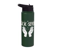 67 Sei Sette 6-7 Dolce Brainrot Italiano Meme Per Bambini Stainless Steel Insulated Water Bottle