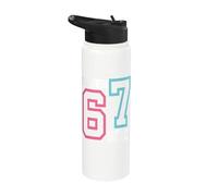 67 Sei Sette 6-7 Dolce Brainrot Italiano Meme Per Bambini Stainless Steel Insulated Water Bottle