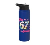 67 Sei Sette 6-7 Dolce Brainrot Italiano Meme Per Bambini Stainless Steel Insulated Water Bottle