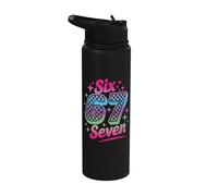 67 Sei Sette 6-7 Dolce Brainrot Italiano Meme Per Bambini Stainless Steel Insulated Water Bottle