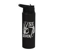 67 Sei Sette 6-7 Dolce Brainrot Italiano Meme Per Bambini Stainless Steel Insulated Water Bottle