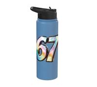 67 Sei Sette 6-7 Dolce Brainrot Italiano Meme Per Bambini Stainless Steel Insulated Water Bottle