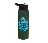 67 Sei Sette 6-7 Dolce Brainrot Italiano Meme Per Bambini Stainless Steel Insulated Water Bottle