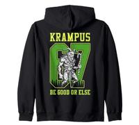 67 Sei Sette 6 7 Meme Natale Krampus Vintage Varsity Felpa con Cappuccio