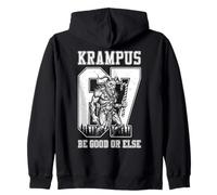 67 Sei Sette 6 7 Meme Natale Krampus Vintage Varsity Felpa con Cappuccio