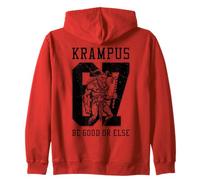 67 Sei Sette 6 7 Meme Natale Krampus Vintage Varsity Felpa con Cappuccio